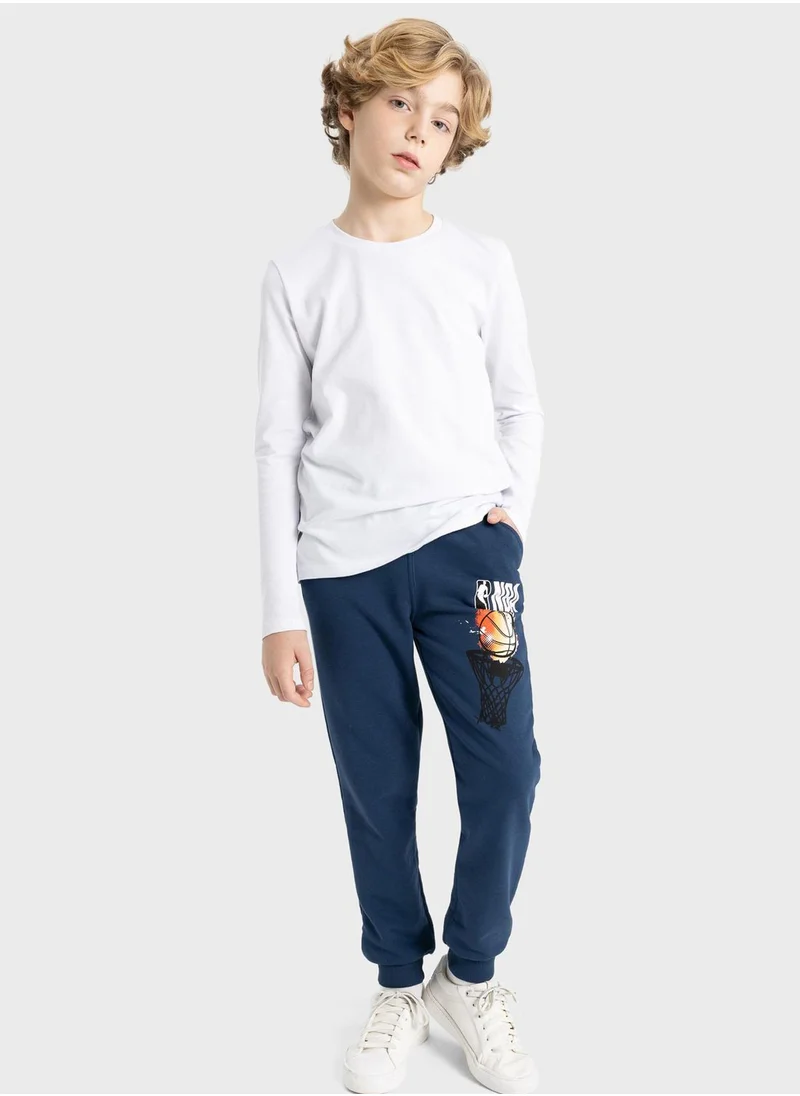 ديفاكتو Boy Nba Wordmark Sweatpants