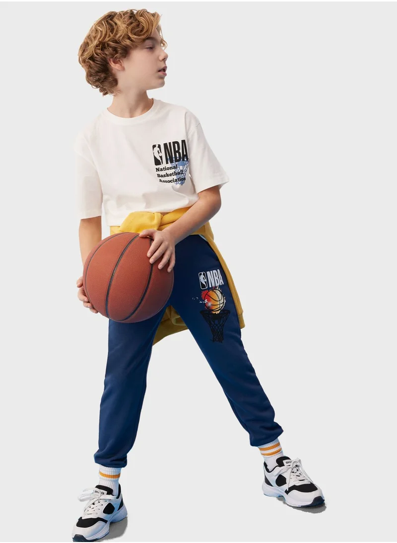 ديفاكتو Boy Nba Wordmark Sweatpants