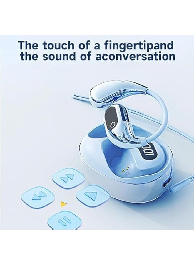 Topleo Multi-language Smart Translation Bluetooth Headset, Al Translator Earphones, AI Translation Wireless Bluetooth Earbuds, Voice Translator Device, 138 Languages, Gift for Men and Women (White) - Image 4