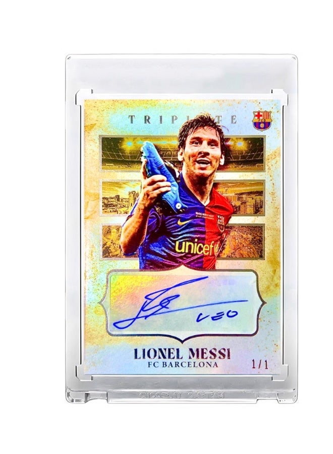 Topps Lionel Messi Football Signature Trading Card Single Autographed Soccer Card Refractor Collector’s Edition Sports Memorabilia for Fans and Collectors - Image 4