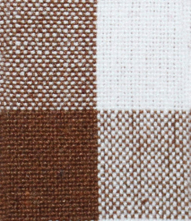 Airwill 100% Cotton Checkered Pattern Flap Pillow Covers (46x69cm)(Brown, Pack of 2 Pieces) - Image 4