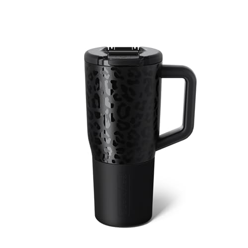 BrÃ¼Mate BrüMate Müv - 25oz 100% Leak Proof Insulated Coffee Mug with Handle & Lid - Stainless Steel Coffee Travel Mug - Double Walled Coffee Cup (Onyx Leopard) - Image 1