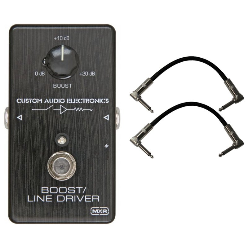 MXR Dunlop MXR MC401 CAE BOOST Custom Audio Electronics Pedal w/ 2 Cables - Image 4