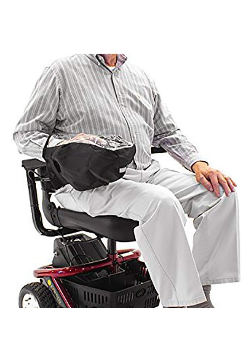 سيوسي غطاء لوحة التحكم في الكرسي المتحرك الكهربائي، غطاء مطر شفاف مقاوم للماء ومتين بعصا التحكم في الكرسي المتحرك، غطاء مقاوم للماء لحماية وحدة التحكم في الطاقة للمعاقين وكبار السن (أسود) - Image 3
