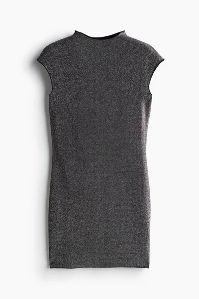 H&M Metallic Sheath Dress