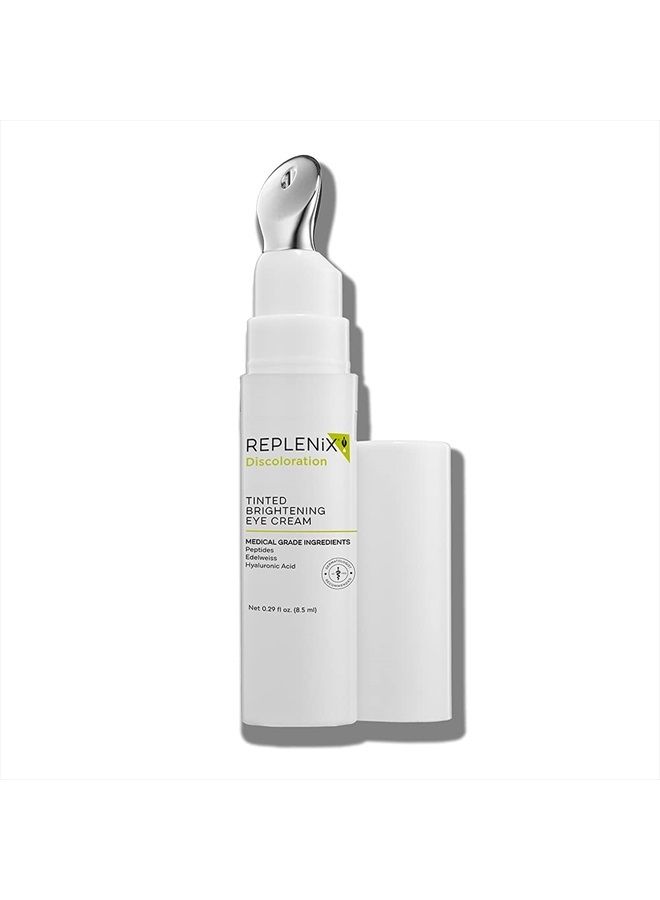 Replenix Tinted Brightening Eye Cream – Firming Under Eye Dark Circle Treatment - Improves Fine Lines, Wrinkles, Puffiness and Hyperpigmentation - Undereye Pigment Corrector, 0.29 oz. - Image 1