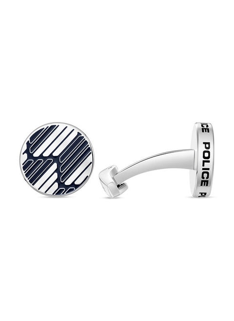 Graph Stainless Steel Gents Cufflinks With Blue EnamelPEAGC0022303