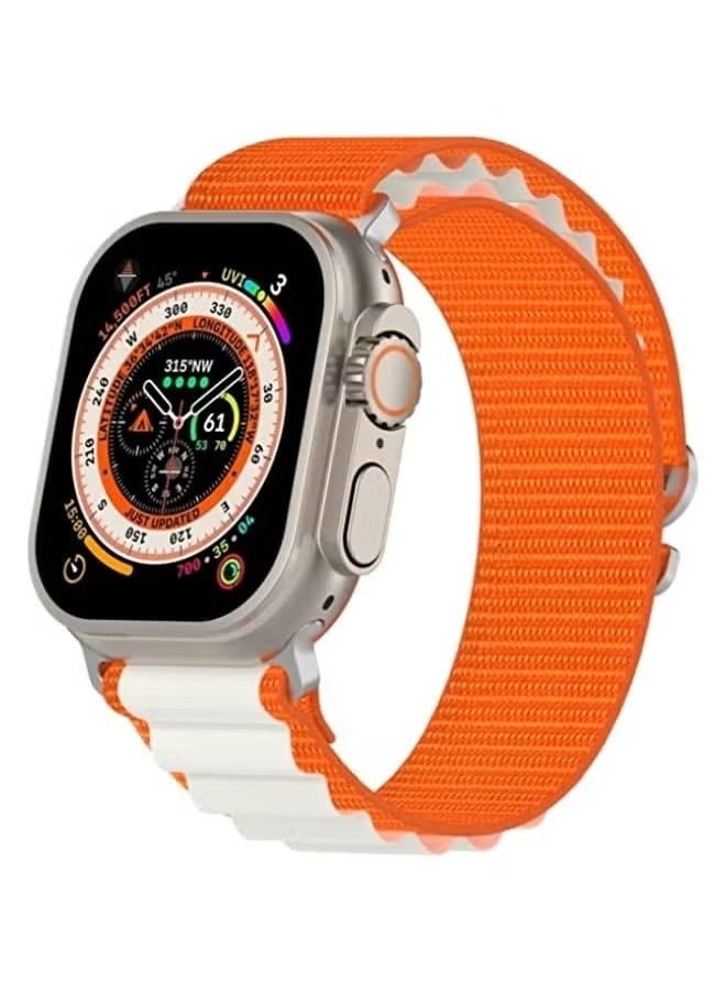 vesus Smartwatch Band Double Color Nylon Watch Band For Watch Ultra 49mm