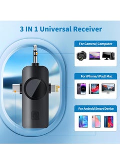 Raxoom F11-2 Wireless Tie Mic with Two Microphones Compatible Android/iOS Plug-Play Mini Micro Wireless Noise Reduction for Live and Record Videos  - Image 2