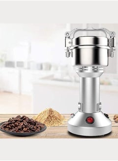 SILVER CREST Silver Crest Stainless Steel Electric Cereal Grinder Cereal Grinder Powder Machine Herb Grinder Fast Speed Spice Mill Powder Machine for Kitchen Cereal, Coffee, Pepper, Beans, Nuts Spices  - Image 3