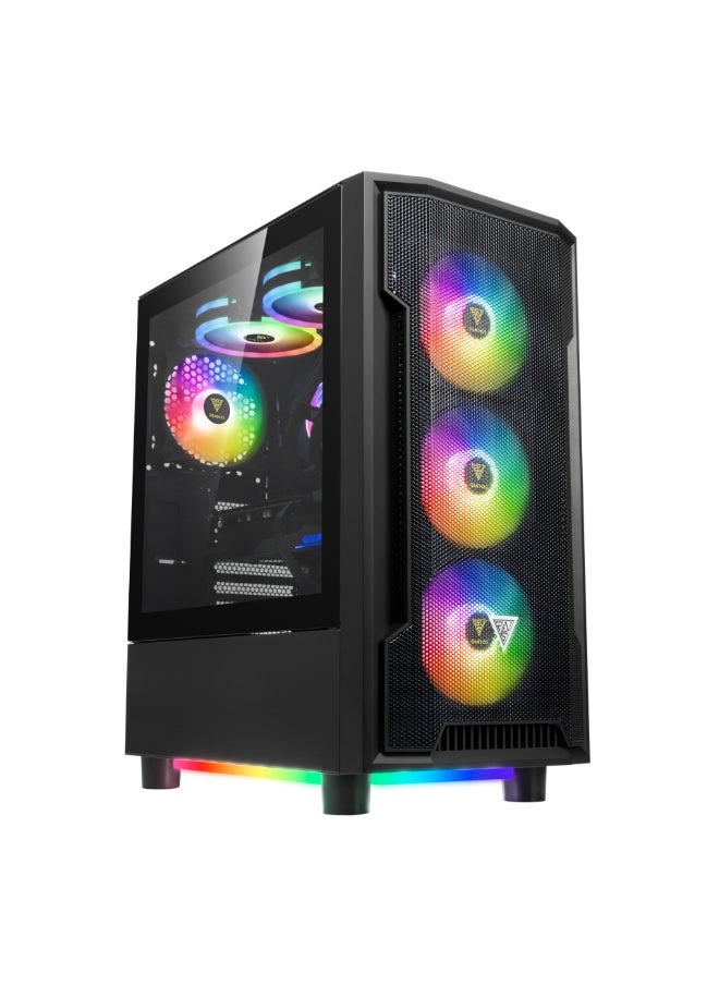 AYGRO Gaming PC CORE I5 12400F , RTX 3050, M/B H610M-K D4, 16GB RAM, 1TB SSD, Windows 11  - Image 1