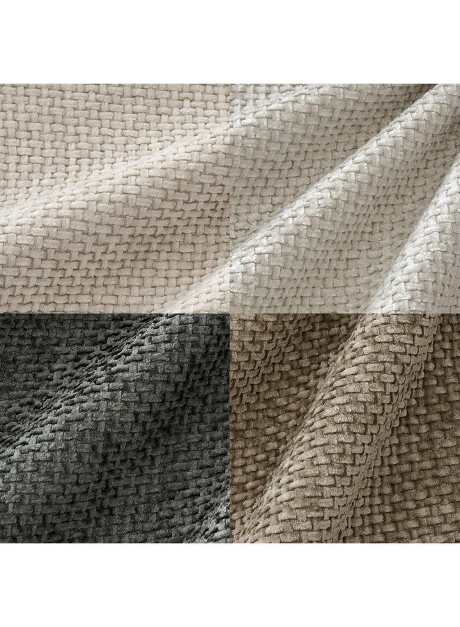 MIULEE MIULEE Pack of 4 Couch Throw Pillow Covers 20x20 Inch Neutral Soft Decorative Chenille Pillow Covers Farmhouse Boho Cushion Covers for Mid Century Modern Home Decor Sofa Bedroom Living Room  - Image 2