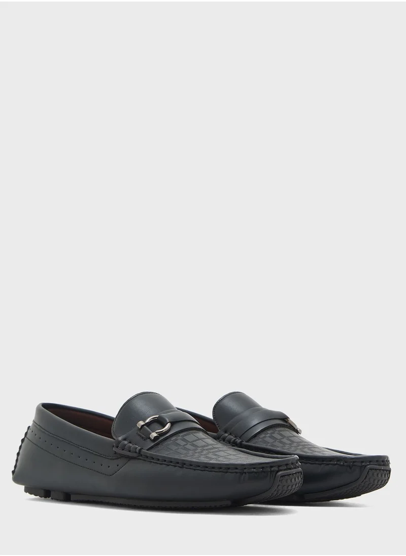 Robert Wood Faux Leather Driver Loafers