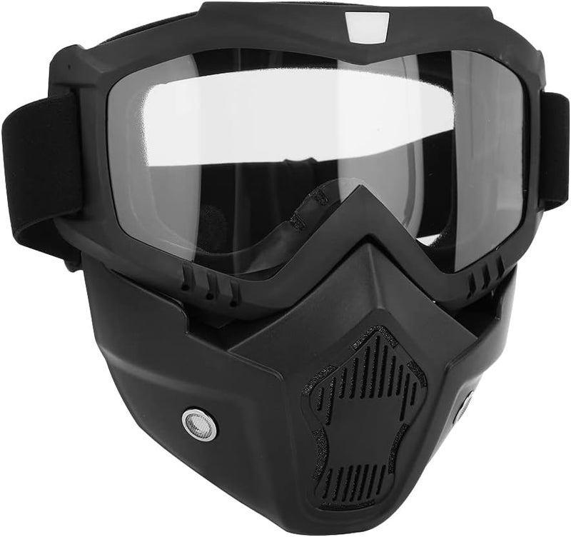 comfrt Full Face Protection, Wind, Shock, Dust and UV Protection for Skiing, Rock Climbing, Travel(Transparent) - Image 5