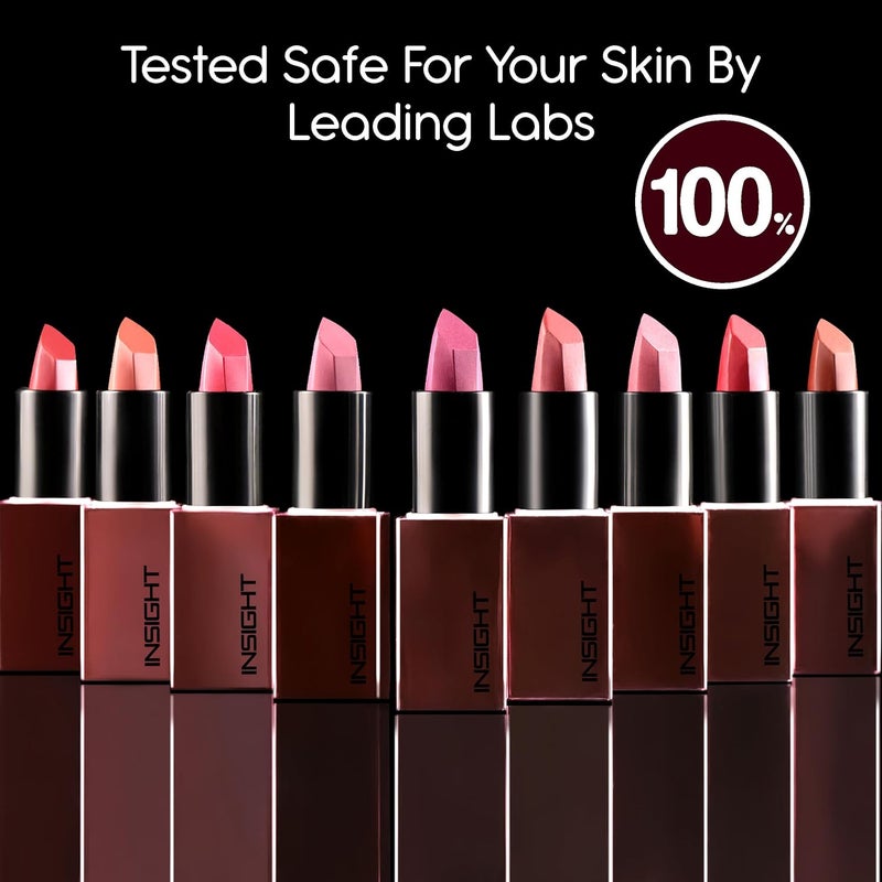 Insight Insight Cosmetics Prime Matte Lipstick Infused with Hyaluronic Acid Rosehip Oil LongLasting Satin Matte Finish Hydrating FeatherLight Formula RED SNAPPER 38 gm - Image 4