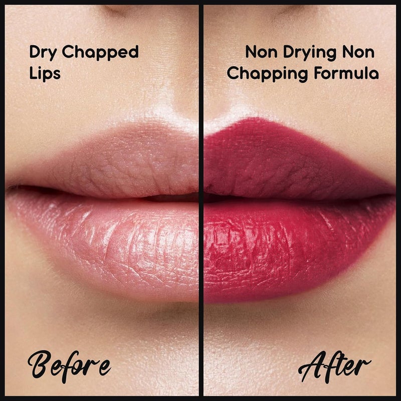 Insight Insight Cosmetics Prime Matte Lipstick Infused with Hyaluronic Acid Rosehip Oil LongLasting Satin Matte Finish Hydrating FeatherLight Formula RED SNAPPER 38 gm - Image 5