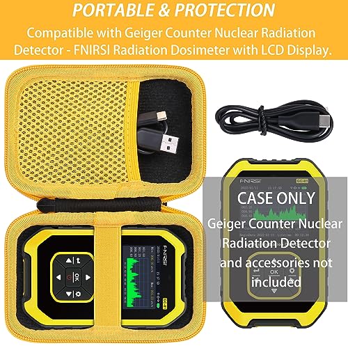 Khanka Carrying Case for Geiger Counter Nuclear Radiation Detector - FNIRSI Radiation Dosimeter with LCD Display,Portable Handheld Beta Gamma X-ray Rechargeable Radiation Monitor Meter(Case Only). - Image 2