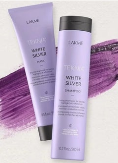 LAKME Lakme Shampoo and Musk Technia Silver White Enhanced Grey and Oil 250 + 300ml  - Image 2