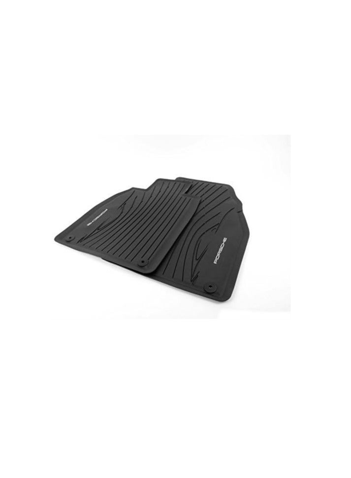 Porsche 911 All Weather Floor Mats for 992 (2019 +) (Black)