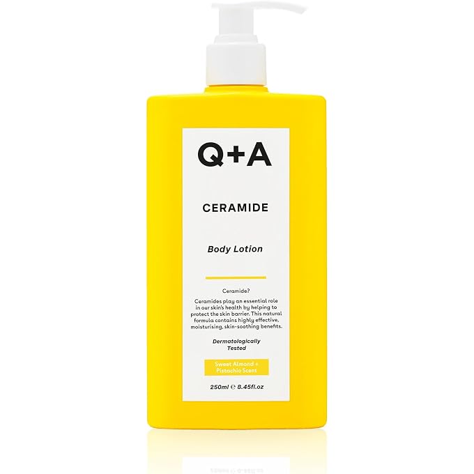 Q+A Ceramide Body Lotion, Contains Squalane, Pineapple Ceramides and a Protective Sugar Complex for Ultimate Care and Deep Hydration, 250 ml - Image 1