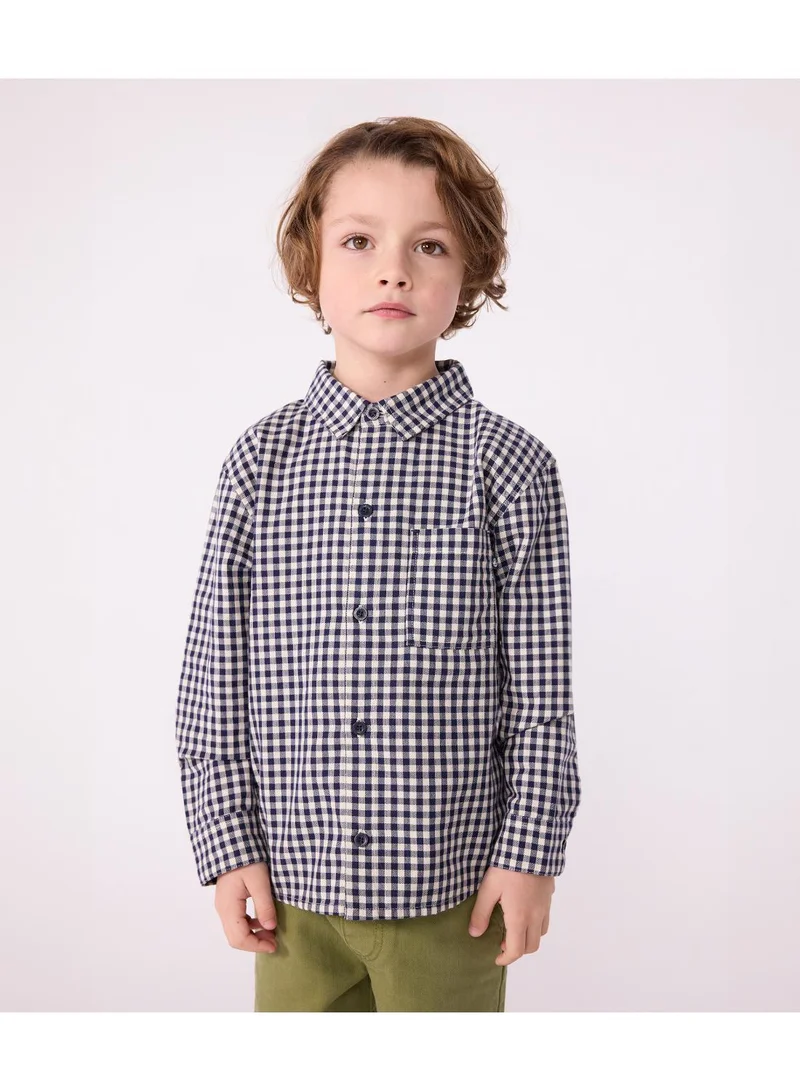 بيتي باتو قميص قطني كاروهات للأولاد