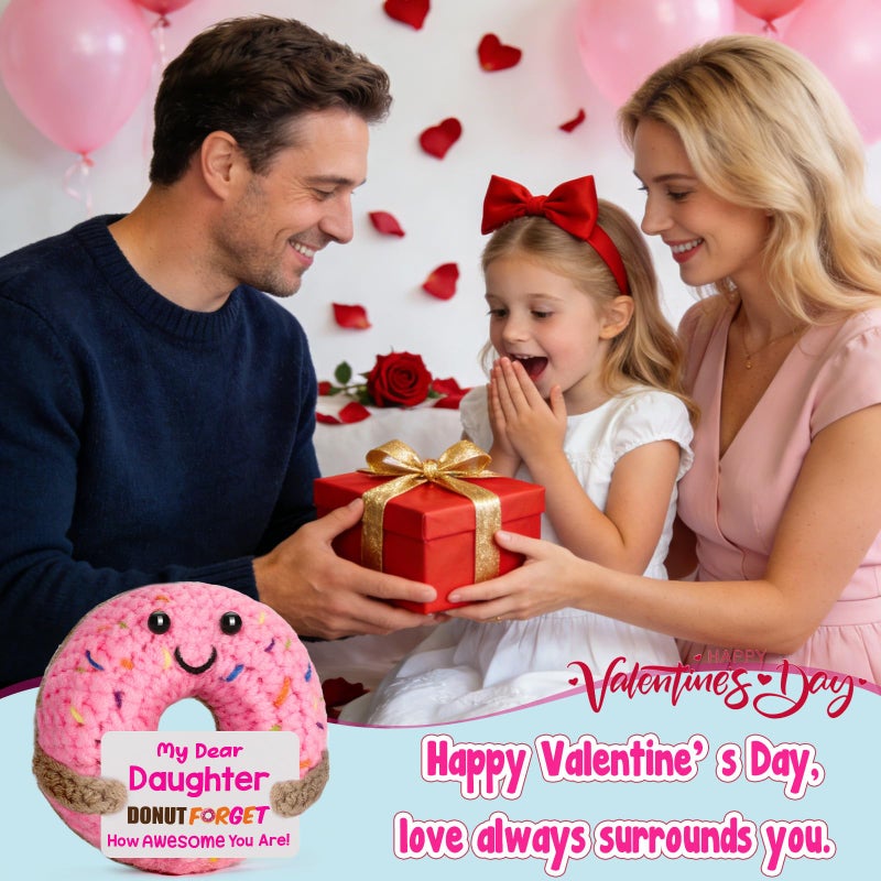 BuiltFit Gifts for Teen Girl Easter - Easter Basket Stuffers for Daughters Teens Girls Kids, Crochet Donut Birthday Graduation Cute Trendy Stuff Gift for Kid 16 Years Old Teenager Girl from Mom Dad - Image 4