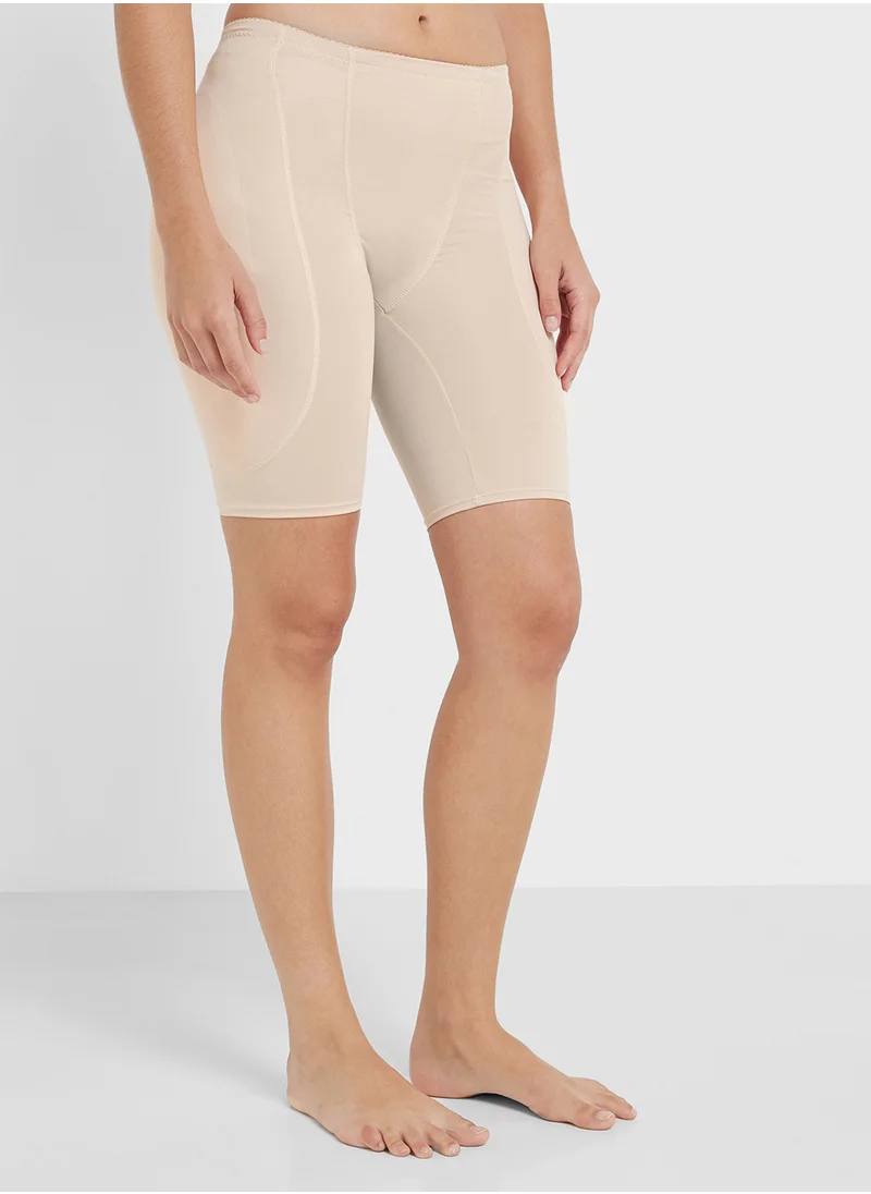 Ginger Sculpt High-Waisted Mid Thigh Shorts