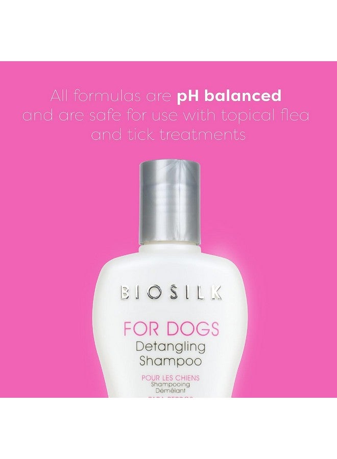 بيوسيلك شامبو بيو سيلك المرطب لفك تشابك شعر الكلاب - مزيل تشابك شعر الكلاب، ينظف ويرطب ويفك تشابكه - شامبو مزيل للتشابك للكلاب، مستلزمات العناية، 12 أونصة سائلة - Image 4
