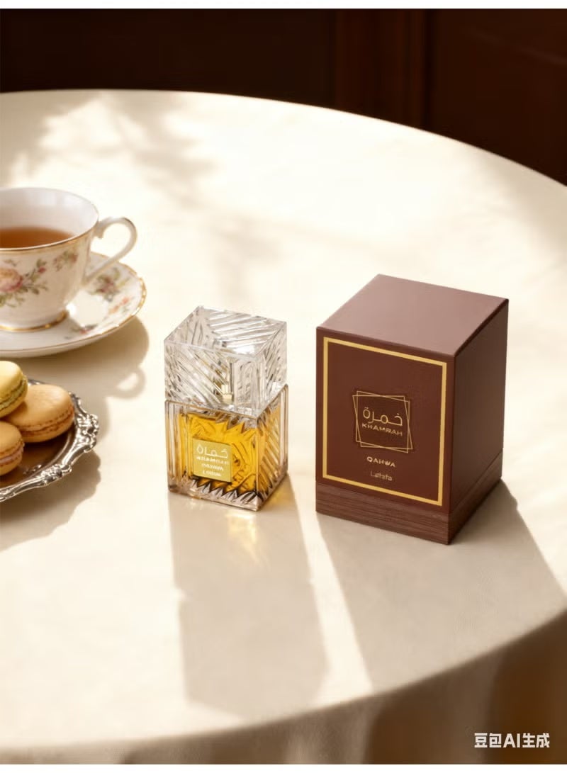 Lattafa مجموعة هدايا عطر خمرة قهوة 100 مل - Image 4