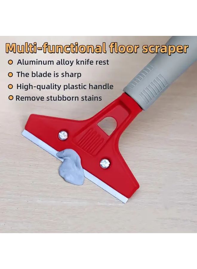 8.5 Inch Long Multipurpose Floor Scraper Tool 4 Inch Blade Wallpaper Remover Adhesive Removal - Image 2