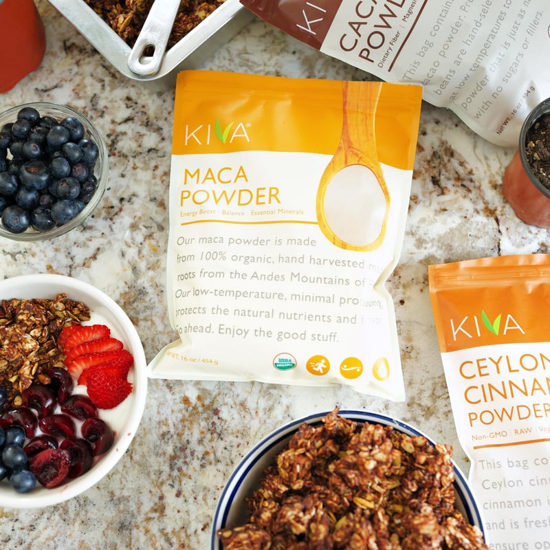 Kiva Organic Maca Powder, Pure Authentic Peruvian Maca Root Powder to Supercharge Your Health, Support for Energy, Superfood, 16 oz - Image 2