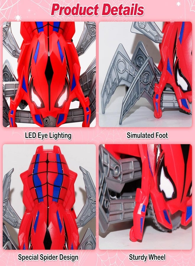 Rakay Remote Control Spider Toy for Boys, 2.4GHz RC Crawling Spidey Robot Toy for Kids, Cool Toy Spider Mecha with Eye Lights, Halloween Christmas Birthday Gifts for Boys Girls Ages 3-12 - Image 4