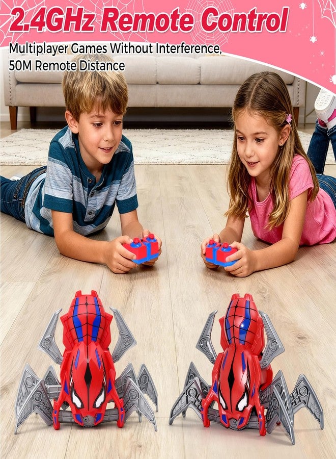 Rakay Remote Control Spider Toy for Boys, 2.4GHz RC Crawling Spidey Robot Toy for Kids, Cool Toy Spider Mecha with Eye Lights, Halloween Christmas Birthday Gifts for Boys Girls Ages 3-12 - Image 2