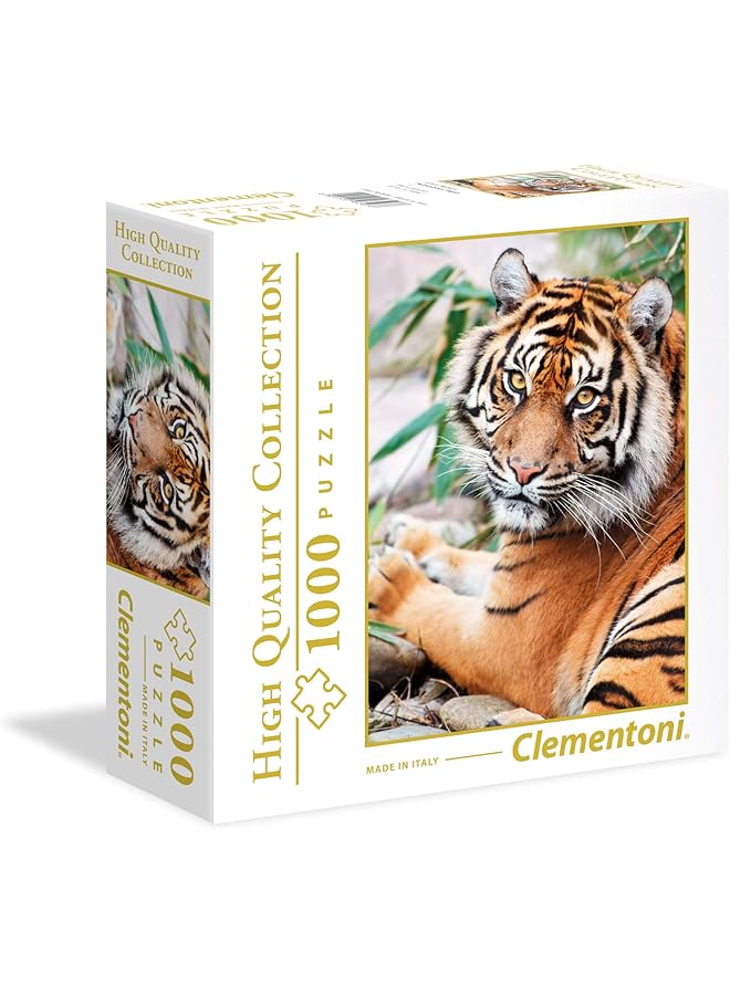 Clementoni Puzzle Sumatran Tiger 1000 Pieces 69 X 50 Cm Suitable For Home Decor Adults Puzzle From 14 Years - Image 1