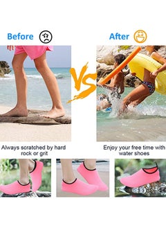 TAPIT Water Shoes Womens Mens Beach Shoes Quick-Dry Barefoot Aqua Shoes Socks Snorkeling Shoes Water Socks for Outdoor Beach Swim Surf Walking Yoga (A)  - Image 4