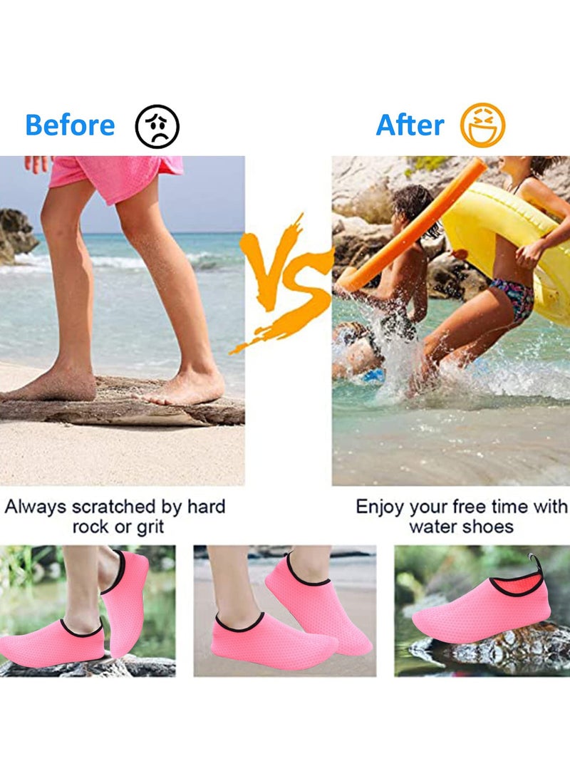 TAPIT Water Shoes Womens Mens Beach Shoes Quick-Dry Barefoot Aqua Shoes Socks Snorkeling Shoes Water Socks for Outdoor Beach Swim Surf Walking Yoga (A)  - Image 4