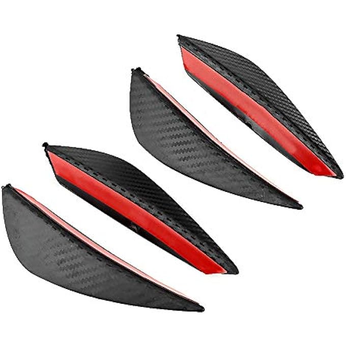Yechiry Bumper Lip, Front Bumper Wind Splitter Trim Kit, Carbon Fiber Style Lip with Self Adhesive Design, Universal Fit for Most Cars - Image 1