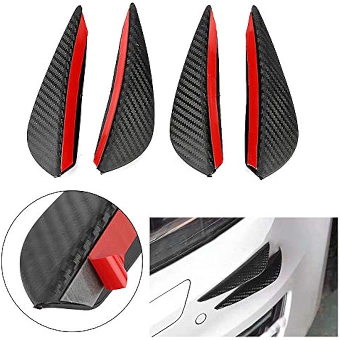 Yechiry Bumper Lip, Front Bumper Wind Splitter Trim Kit, Carbon Fiber Style Lip with Self Adhesive Design, Universal Fit for Most Cars - Image 4