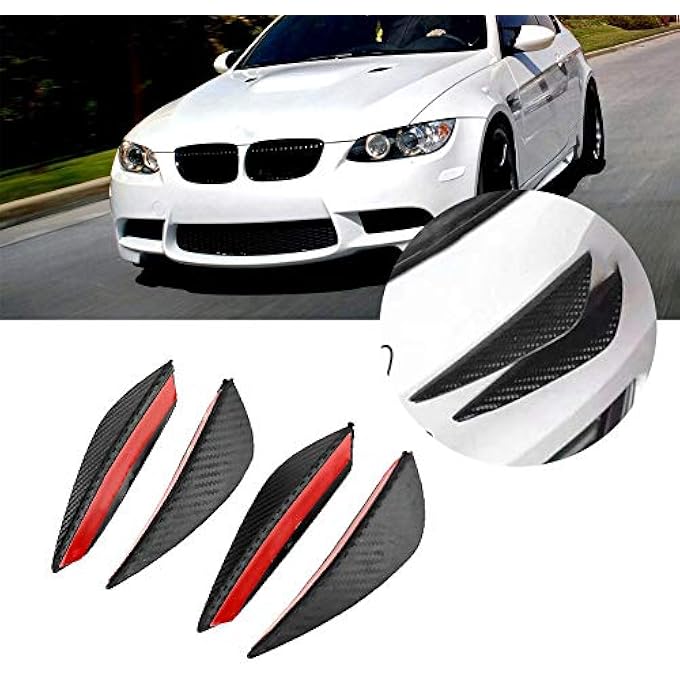 Yechiry Bumper Lip, Front Bumper Wind Splitter Trim Kit, Carbon Fiber Style Lip with Self Adhesive Design, Universal Fit for Most Cars - Image 5