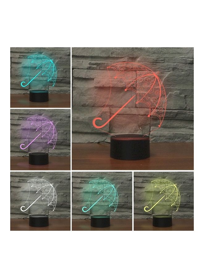 NIBEMINENT Umbrella Shape 3D LED Vision Light Table Lamp Multicolour - Image 2
