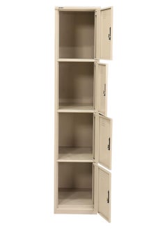 RIGID Steel Curved 4 Doors locker Beige 180x38x46.5cm  - Image 5
