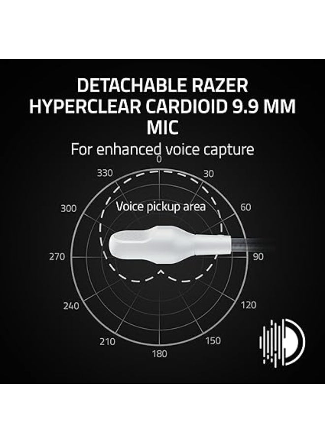 Razer BlackShark V3 X HyperSpeed Wireless Gaming Headset, Xbox – 2.4 GHz Wireless, Bluetooth, USB Wired , TriForce 50 mm Drivers , Detachable Mic , Up to 70 Hr Battery - White | RZ04-05420300-R3M1 - Image 2