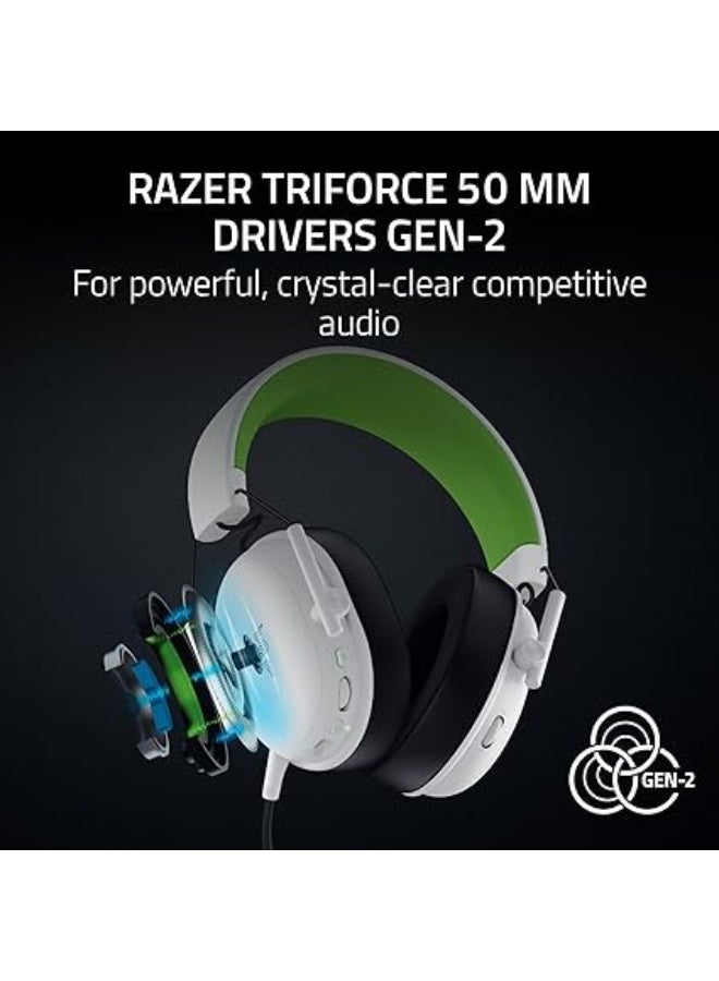 Razer BlackShark V3 X HyperSpeed Wireless Gaming Headset, Xbox – 2.4 GHz Wireless, Bluetooth, USB Wired , TriForce 50 mm Drivers , Detachable Mic , Up to 70 Hr Battery - White | RZ04-05420300-R3M1 - Image 4