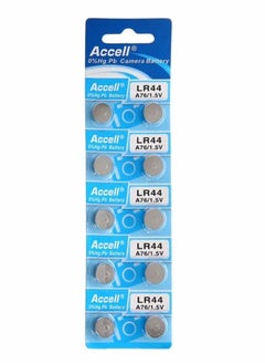 Accell 10-Pieces Accell AG13 LR44 (A76) Alkaline 1.5V Batteries  - Image 1