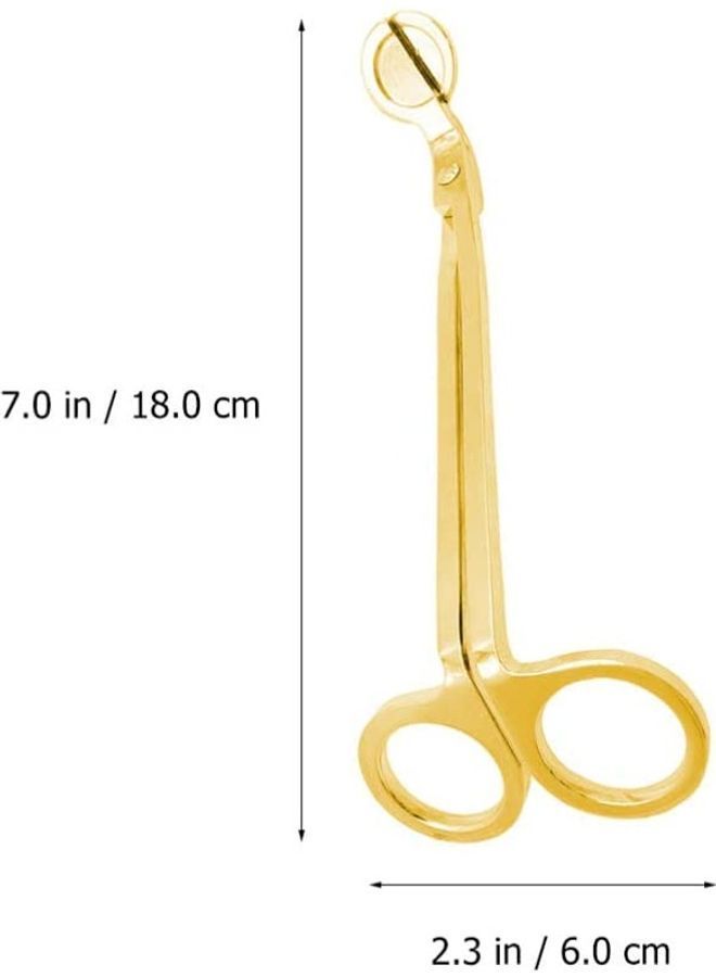 NIBEMINENT Wick Trimmer Candle Accessory Set Gold - Image 2