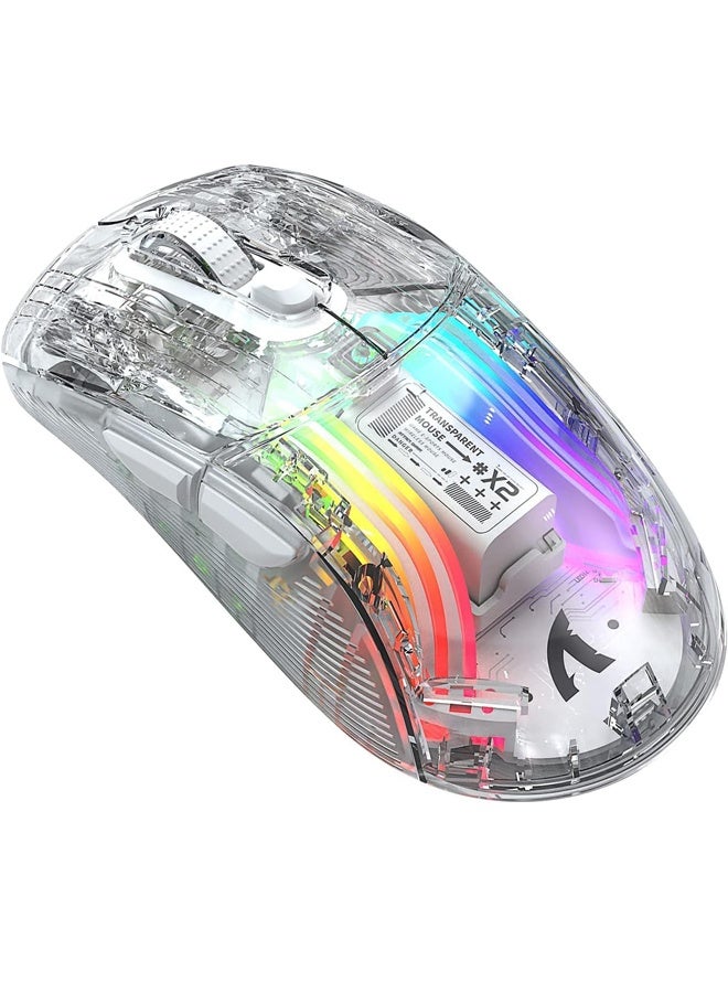 General Rechargeable 2.4G Bluetooth Computer Mouse Wireless Gaming Mouse RGB Color E-Sports Office Silent Mouse 3 Connection Types Suitable for Computer Tablet Mobile Phone  - Image 1