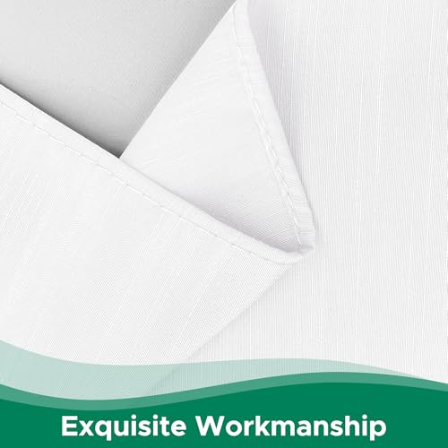 Biscaynebay Wrap Around Bed Skirts for Twin & Twin XL Beds 15" Drop, White Adjustable Elastic Dust Ruffles Easy Fit Wrinkle & Fade Resistant Silky Luxurious Fabric Machine Washable - Image 4