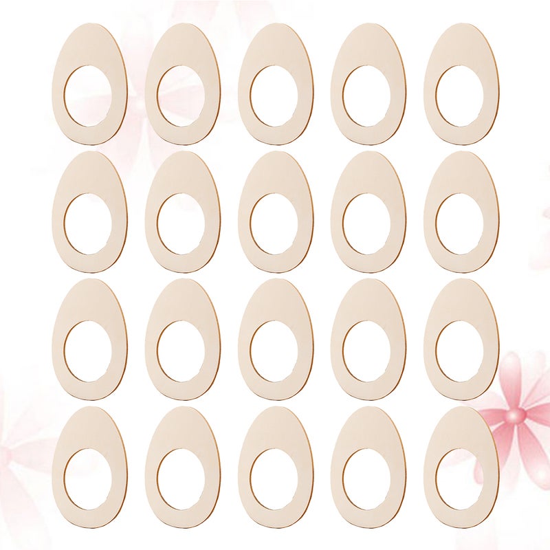 🍳 20 حلقة خشبية على شكل بيضة لحمل المناديل - Image 4