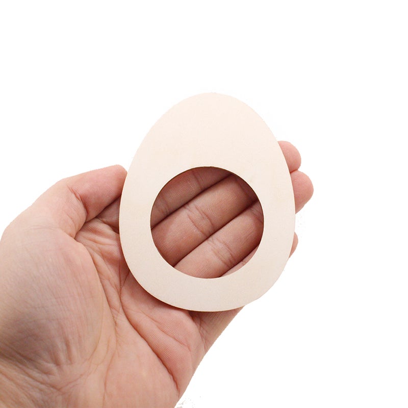 🍳 20 حلقة خشبية على شكل بيضة لحمل المناديل - Image 5