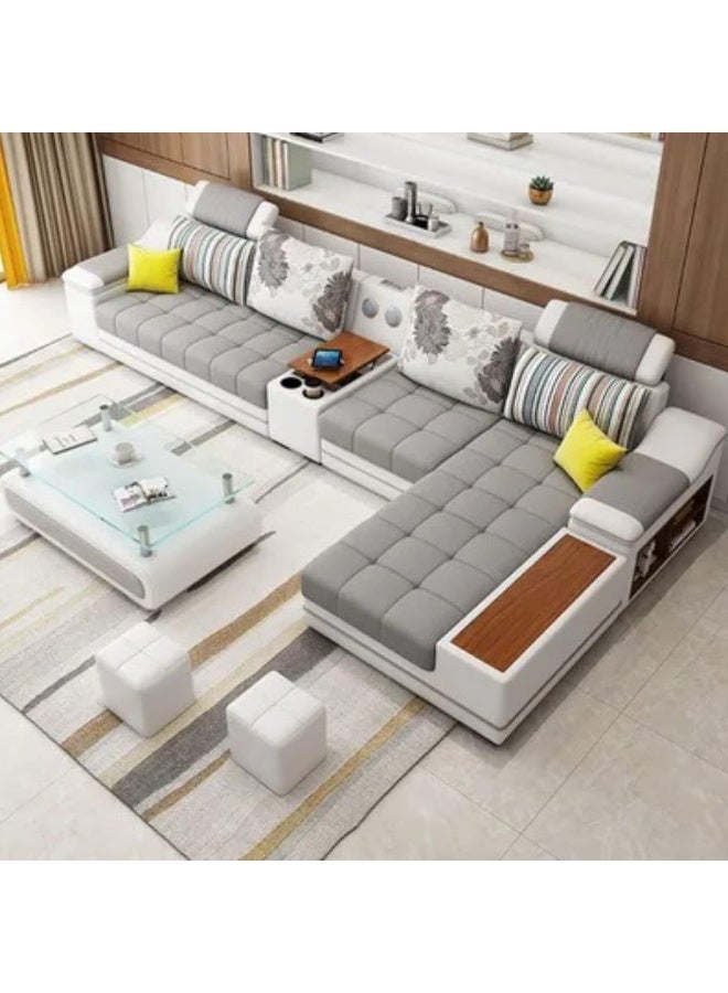 Zayn comforts Modern Fabric Sectional Corner Sofa for Living Room - Stylish and Comfortable Furniture piece (Left)